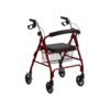 Rollator pieghevole 4 ruote con seduta