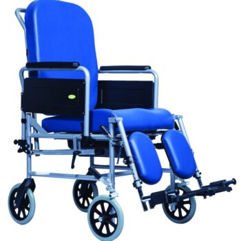 Sedia comoda schienale reclinabile con ruote da 8″